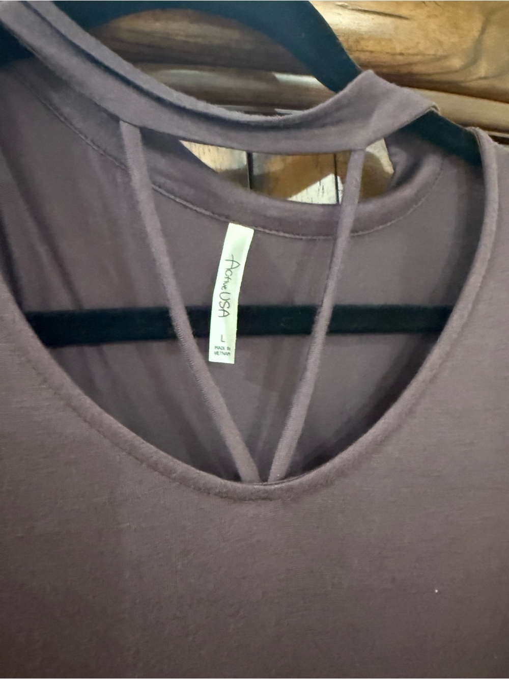 Women's soft Sexy Scoop Neck Top — Mauve
